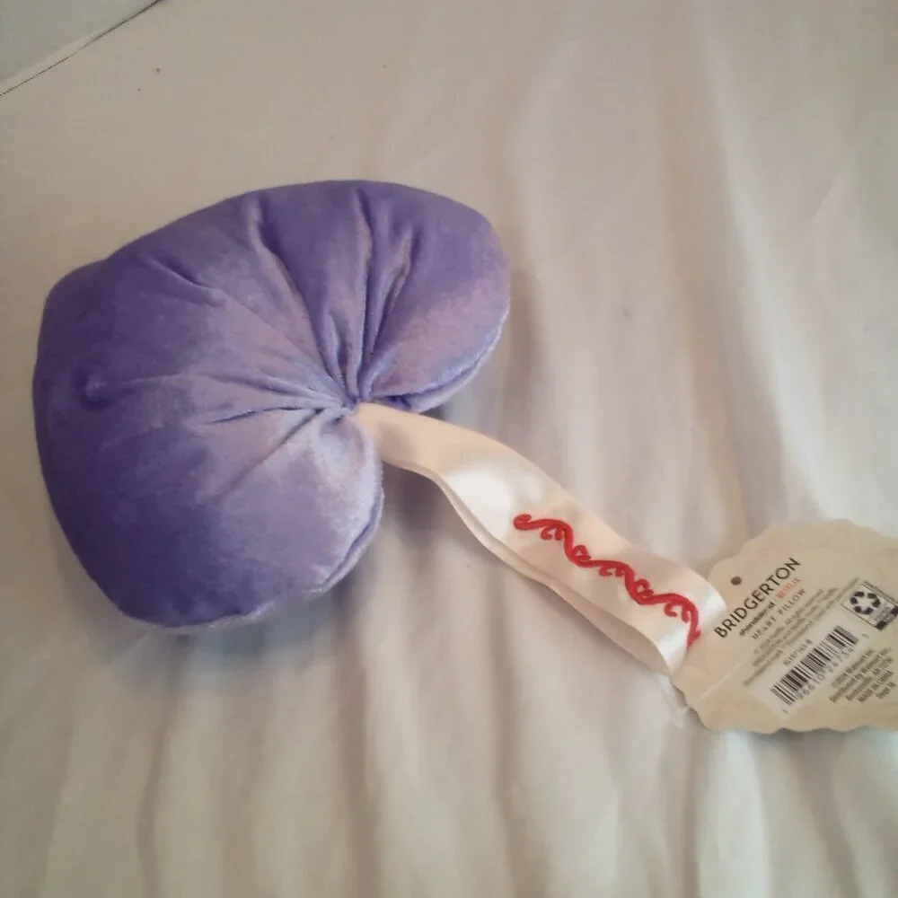 Netflix Bridgerton Shimmer Mini Pillow Purple Pink 7